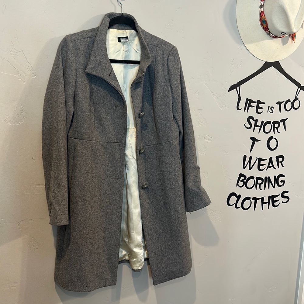Well loved wool J. Crew long Coat
